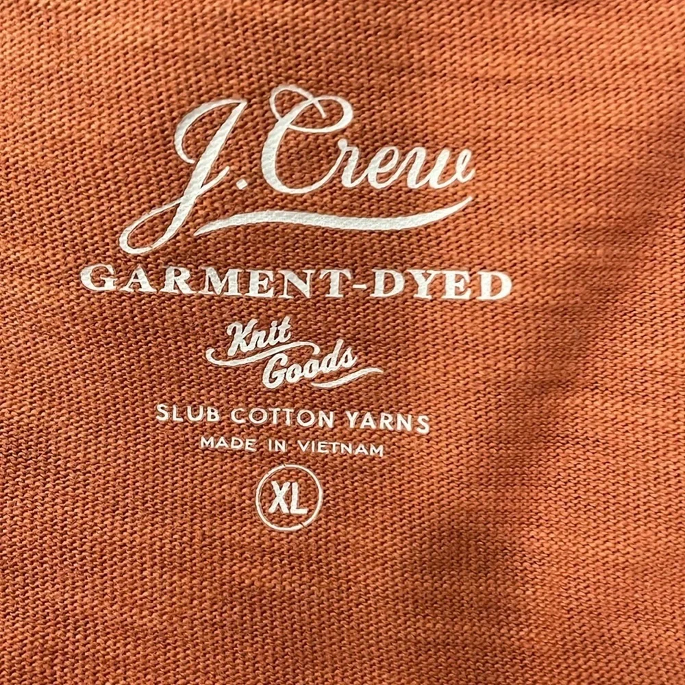 J.Crew Garment-dyed slub cotton crewneck T-shirt